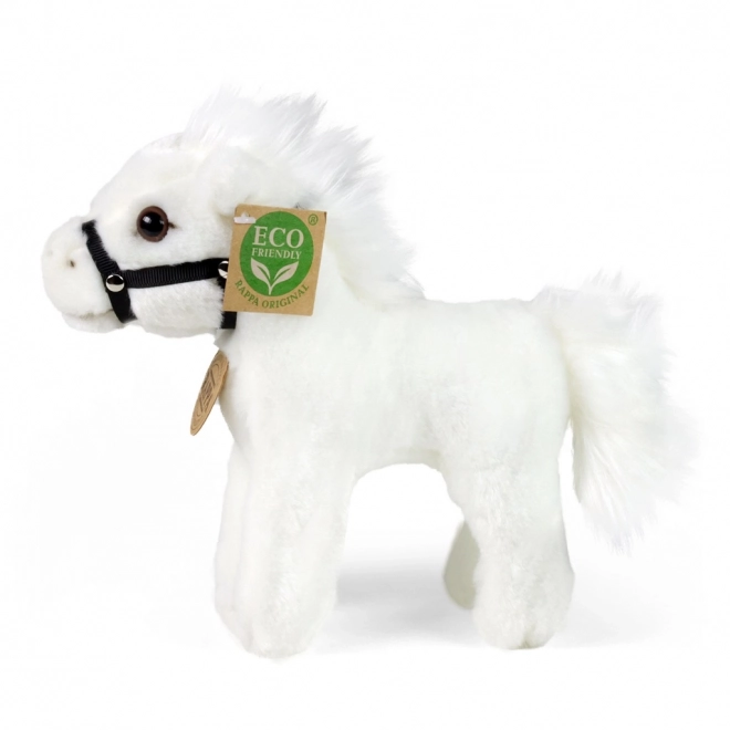 Rappa Cheval en peluche blanc 18 cm ÉCOLOGIQUE