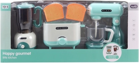 Set d’appareils de cuisine pour enfants – mixeur, fouet et grille-pain