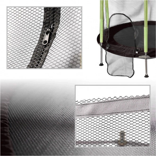 trampoline de jardin pour enfants avec filet vert 140 cm