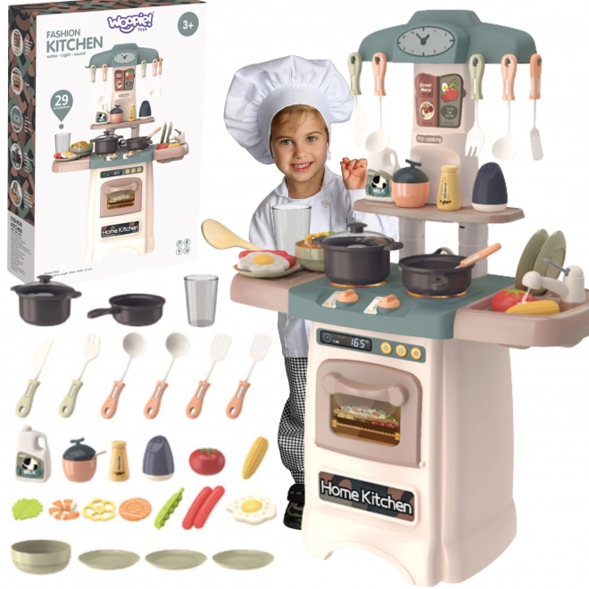 Cuisine Woopie avec circulation d'eau, lumière et son