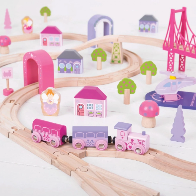 Bigjigs Rail Grande voie ferrée en bois de princesse
