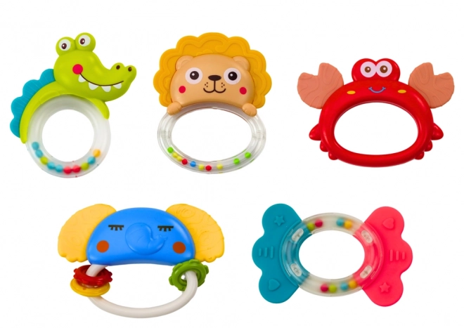 Ensemble de hochets animaux 8 pièces