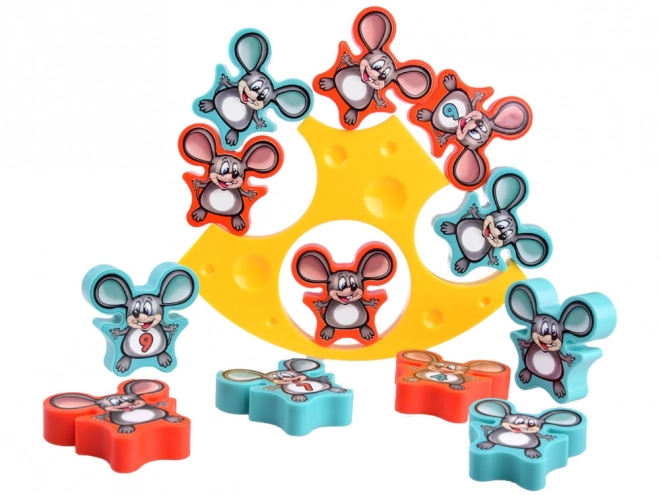 Jeu familial souris tombantes Fromage en équilibre