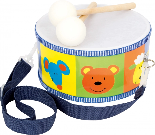 Instruments de musique en bois pour enfants Small Foot animaux tambour