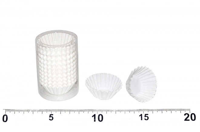 Caissettes de boulangerie blanches 6cm (diam.3cm, h.1,5cm) - 200pcs