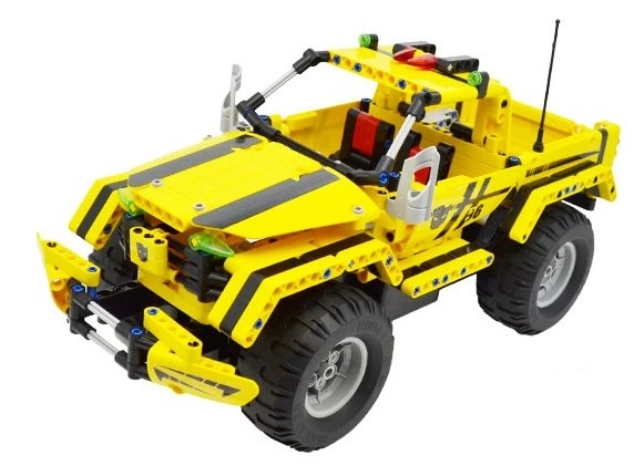 Kit de construction JEEP WRANGLER radiocommandé, compatible avec LEGO, 531 pièces