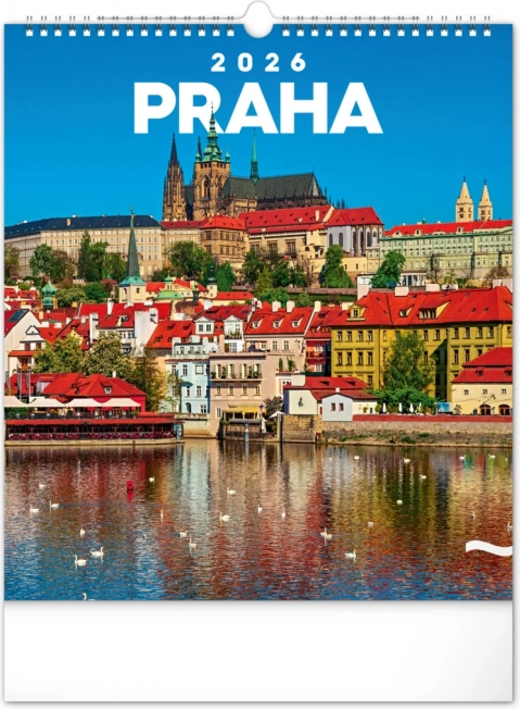 Calendrier mural Prague 2026