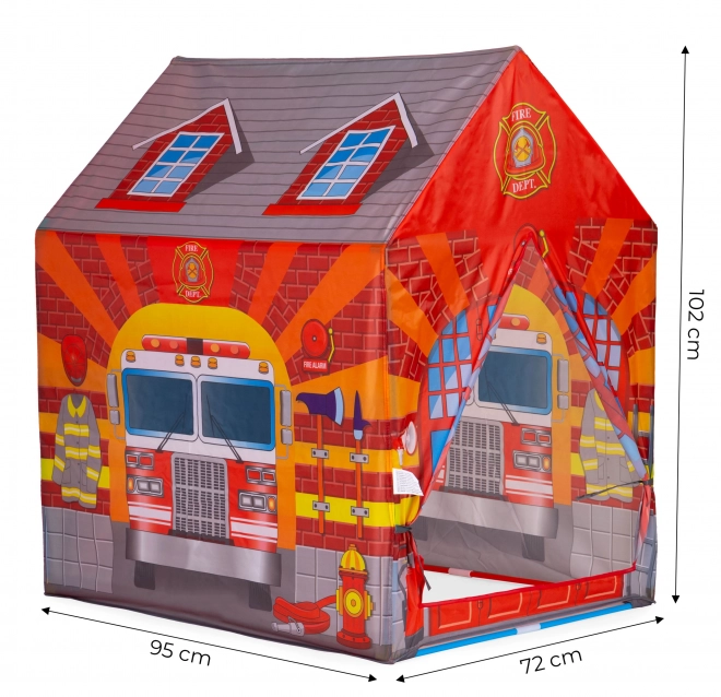 tente pour enfants station de pompiers iplay