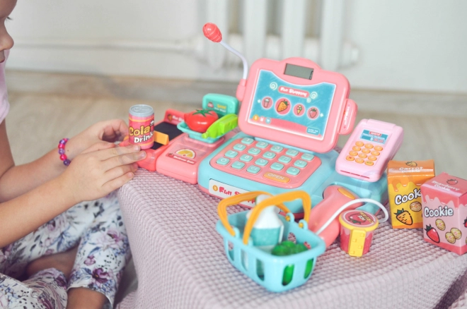 Caisse enregistreuse pour enfants Woopie avec scanner et accessoires