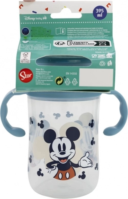 STOR Gobelet d'entraînement pour enfants 395 ml Mickey Mouse
