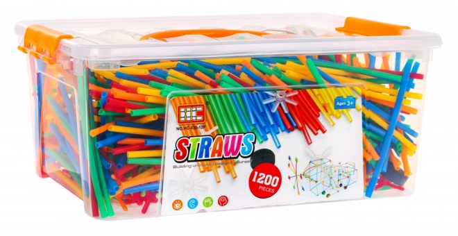 Jeu de construction créatif - pailles 1200 pcs