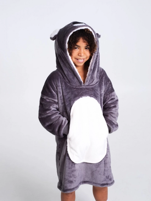 Cozy Noxxiez CH324 Koala - couverture à capuche chaleureuse pour la télévision pour enfants 7 - 12 ans