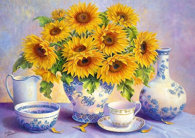 Puzzle 500 pièces Tournesols