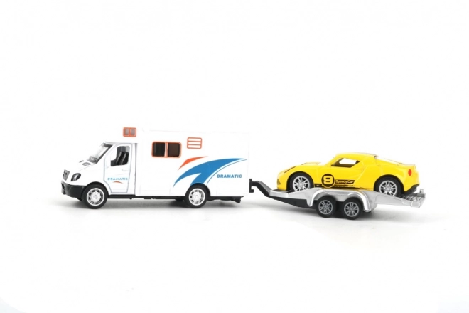 Petite voiture de course à inertie