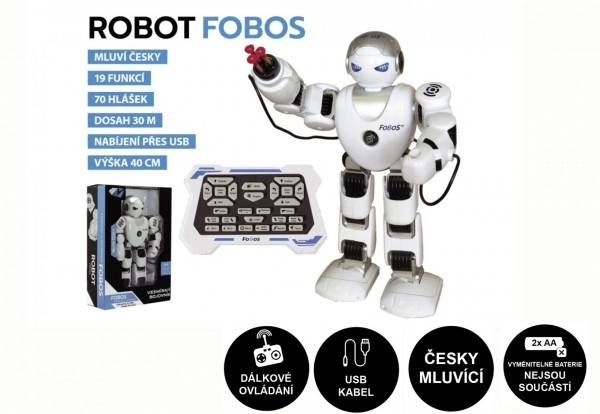 RC robot parlant interactif Fobos - 40 cm