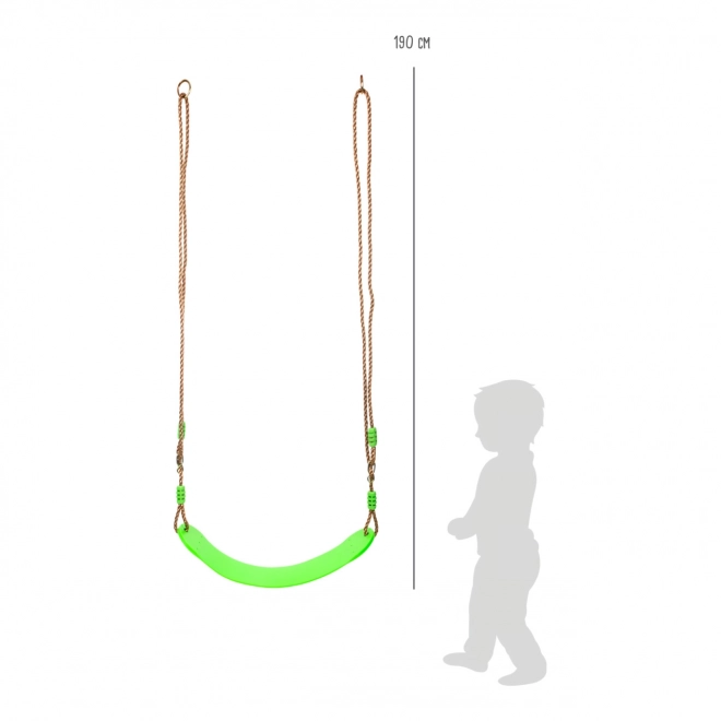 Balançoire enfant Small Foot Flexi verte