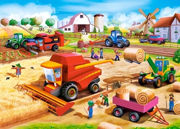 Puzzle CASTORLAND Travail à la ferme 60 pièces