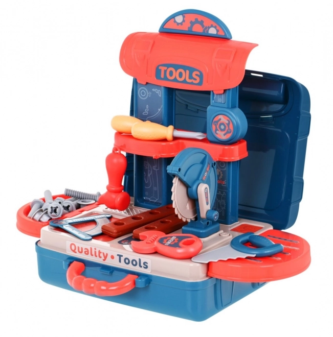 Atelier 3 en 1 valise + table + outils - 21 pièces