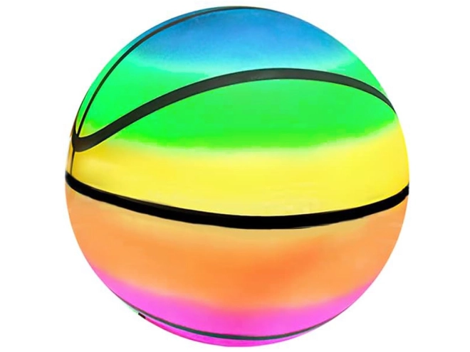 Balle en caoutchouc arc-en-ciel pour enfants 23 cm