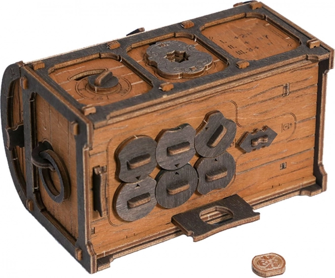 Puzzle 3D en bois Escape Room Coffre au Trésor