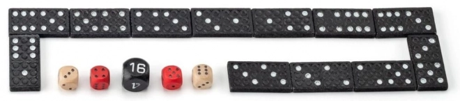 Ensemble de jeux dans une boîte en bois