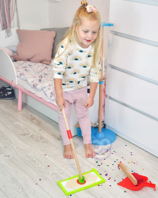 Ensemble de nettoyage en bois pour enfants Tooky Toy