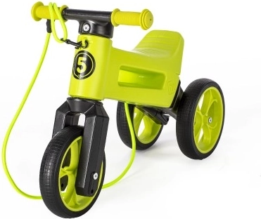 Draisienne Funny Wheels Rider SuperSport 2-en-1 avec sangle – Vert