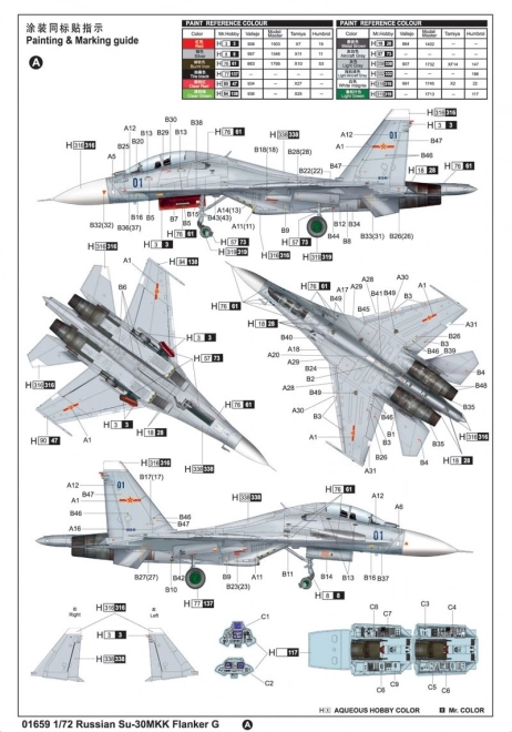 Avion de chasse russe Su-30MKK Flanker G