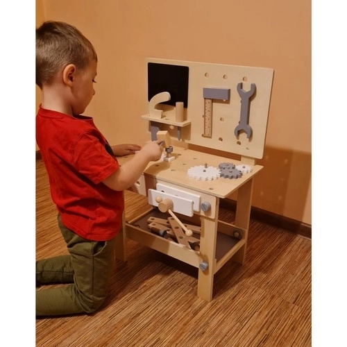 Kruzzel 24820 Atelier en bois pour enfants avec outils