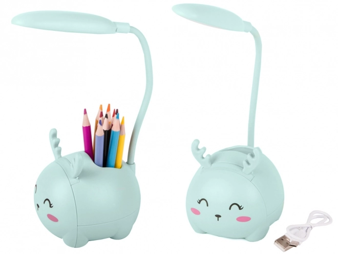 Lampe de nuit LED pour enfants avec charge USB et organiseur