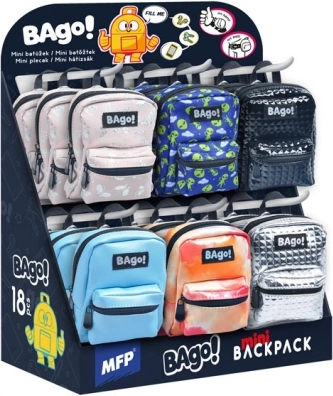 Mini-sacs stylés BAgo! - Présentoir 18 pcs
