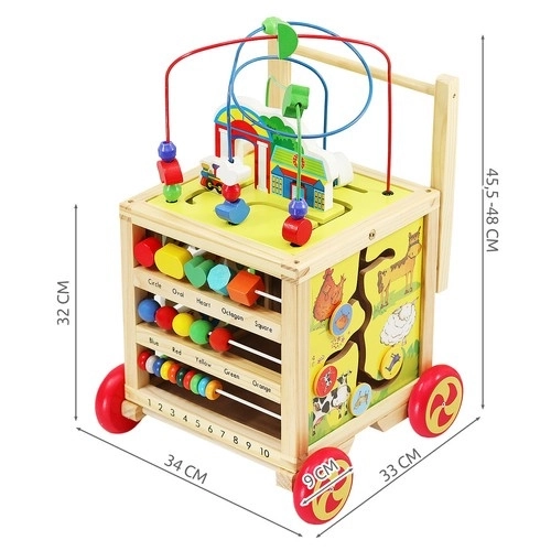 Chariot en bois pour enfants - 6 en 1