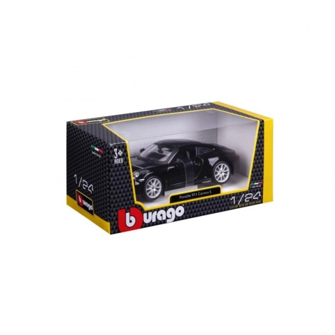 Modèle de voiture Porsche 911 Carrera S noir