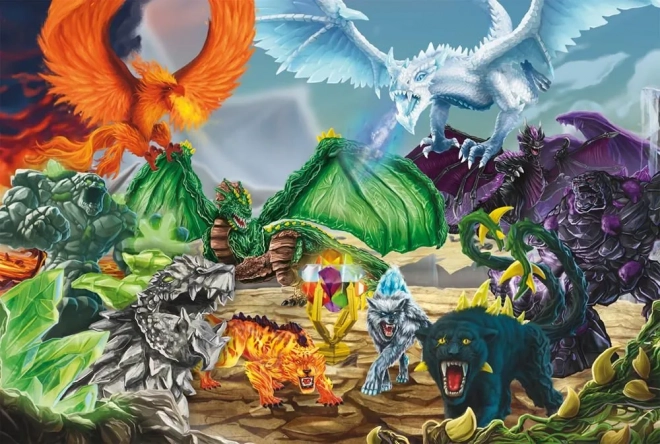 Puzzle Eldrador : La bataille pour le super cristal avec figurine