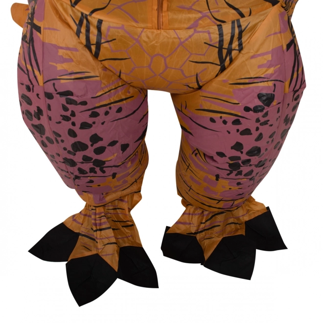 Costume dinosaure gonflable T-REX marron