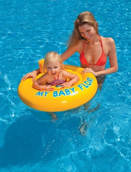 Bouée bébé gonflable +- 70cm en boîte 6-12m