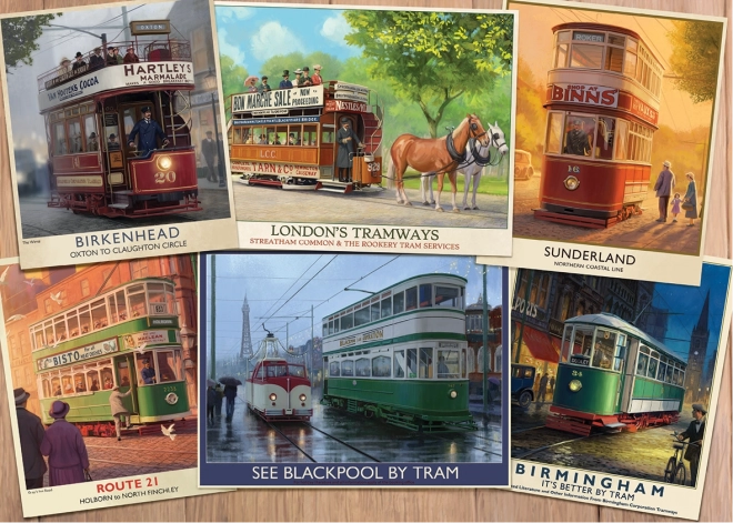 Puzzle tramways historiques 1000 pièces