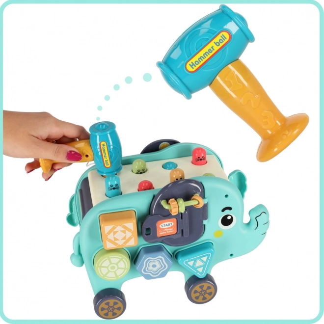 Blocs de tri interactifs montessori éléphant 26 cm