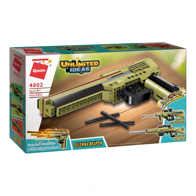 Qman Jeu de Construction Arme Dilemme 3 en 1