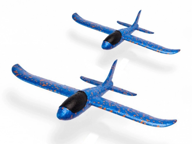 Planeur en polystyrène bleu léger 47 cm