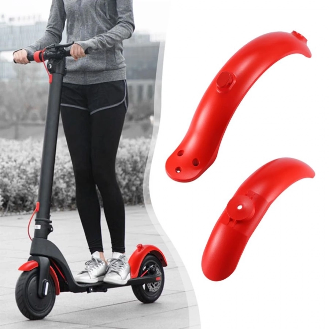 Jeu de garde-boue pour trottinette Xiaomi M365/PRO - rouge
