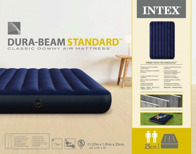 Matelas gonflable INTEX Double Velours 191x137 cm
