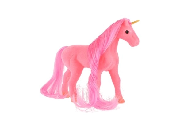 Peluche de licorne avec peigne 14cm dans un sac