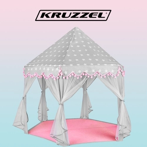 Tente Gris-Rose pour Enfants Kruzzel 23476