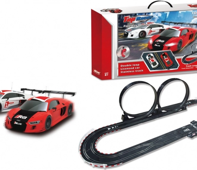 Circuit de course avec loopings Audi 450 cm