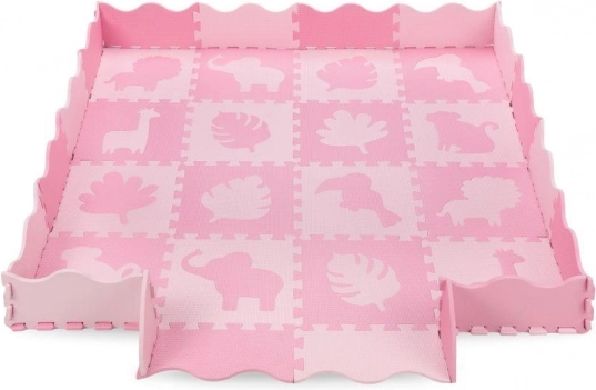 Tapis de jeu puzzle en mousse MoMi ZAWI rose