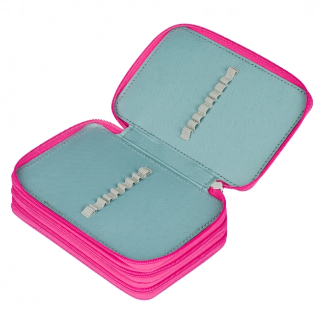 BAAGL Trousse scolaire trois étages Flamants roses