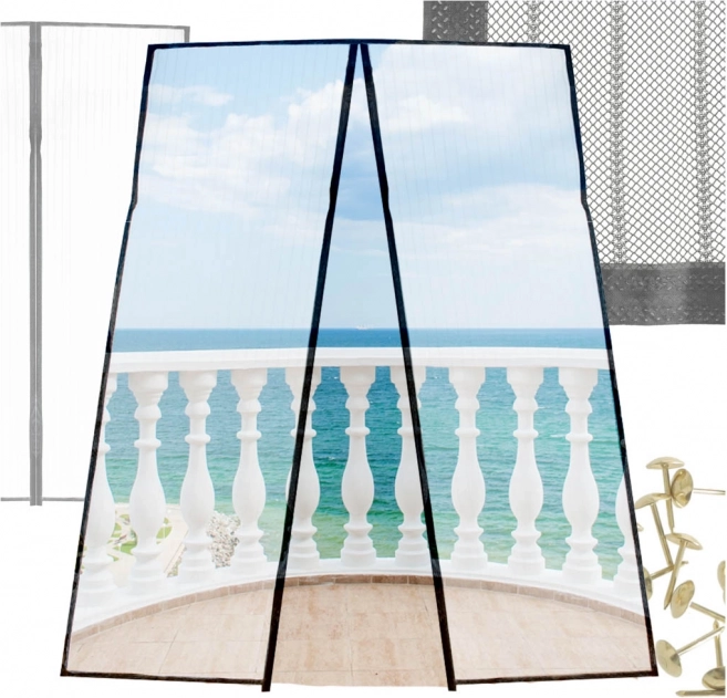 Moustiquaire magnétique pour porte 110x210 cm