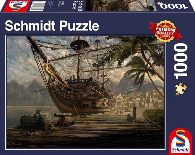 Puzzle Bateau au Port 1000 Pièces
