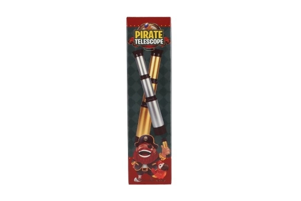 Longue-vue de pirate en plastique de 19 cm 2 couleurs en boîte 5x19x5cm 8 pièces par boîte